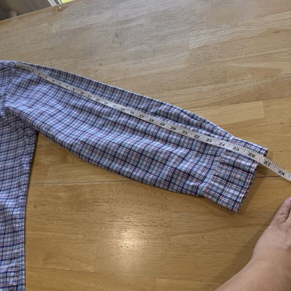 Ralph Lauren Check Plaid Button Down Shirt Long Sleeve Collared Mens XL - Picture 11 of 11
